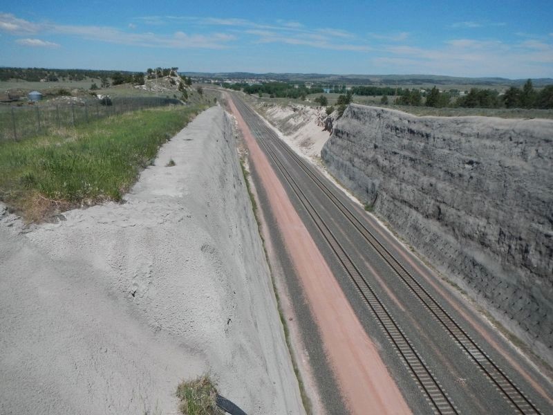 The section of Burlington Northern track daylighted by the removal of Tunnel No. 2 image. Click for full size.