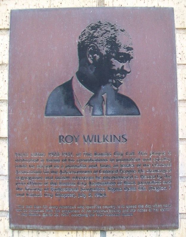 Roy Wilkins Marker image. Click for full size.