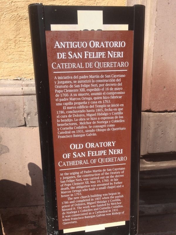 The previous Old Oratory of San Felipe Neri Marker image. Click for full size.