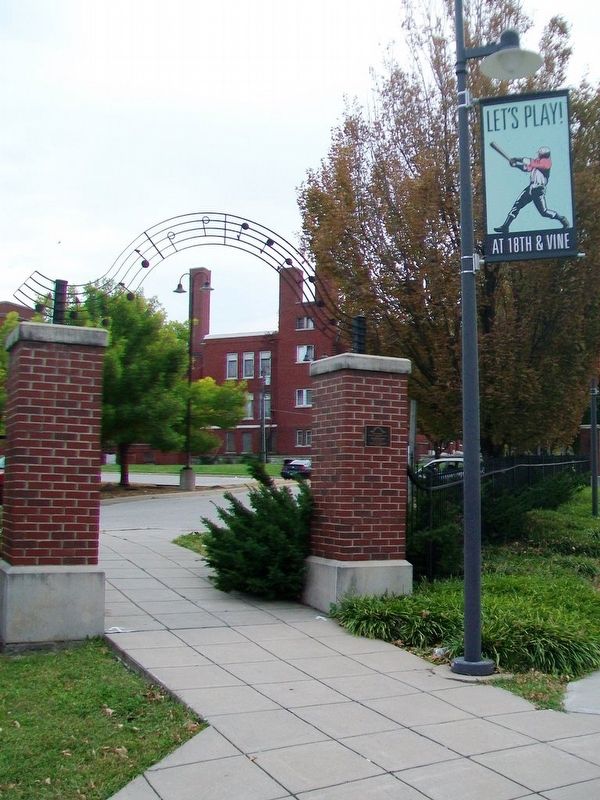 Ms. Myra Taylor Marker and Archway. Click for full size. Ms. Myra Taylor Marker and Archway image. Click for full size.