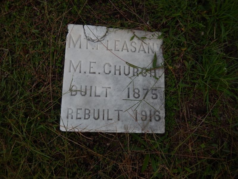 Mt. Pleasant M. E. Church Marker image. Click for full size.