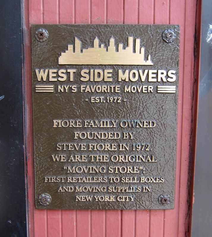West Side Movers Marker. Click for full size. West Side Movers Marker image. Click for full size.
