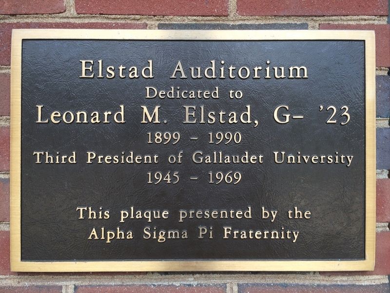 Leonard M. Elstad Marker. Click for full size. Leonard M. Elstad Marker image. Click for full size.