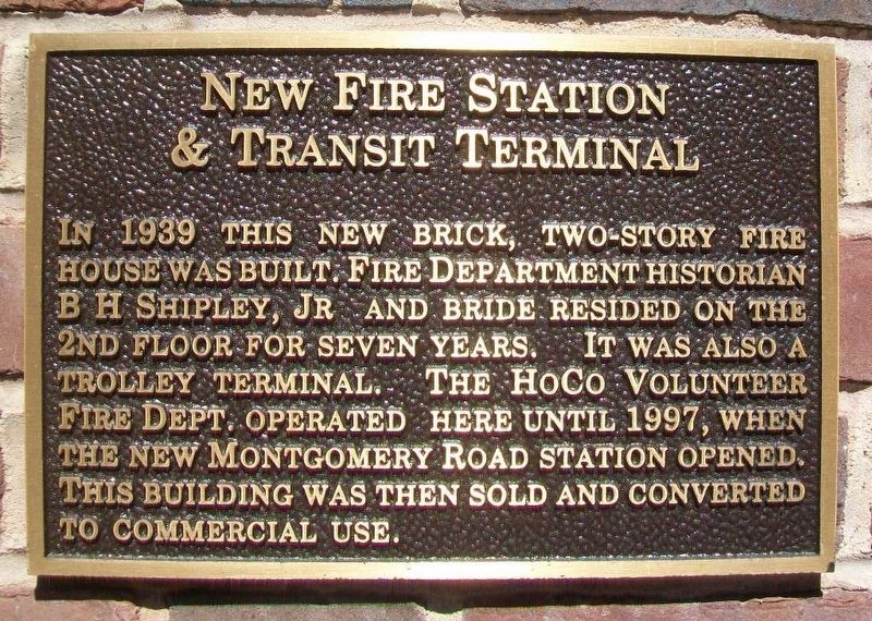 New Fire Station & Transit Terminal Marker. Click for full size. New Fire Station & Transit Terminal Marker image. Click for full size.