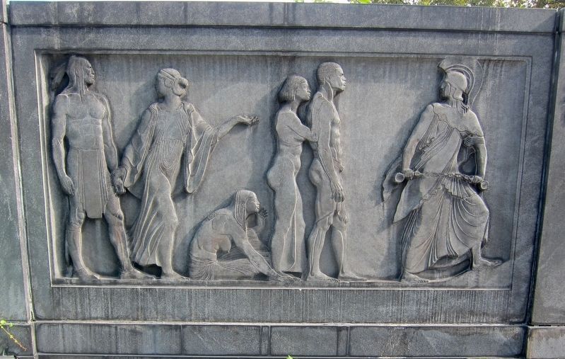 Carl Schurz Monument - Right Flanking Panel. Click for full size. Carl Schurz Monument - Right Flanking Panel image. Click for full size.
