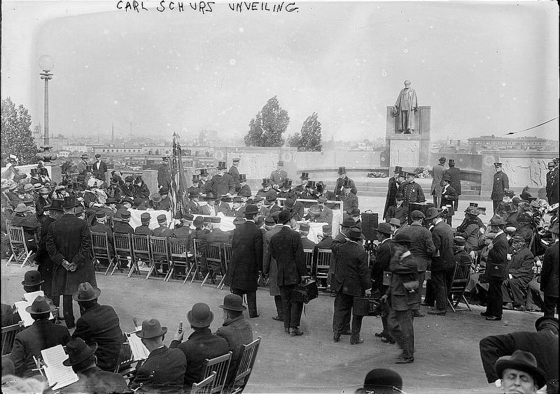 Carl Schurz Monument Unveiling. Click for full size. Carl Schurz Monument Unveiling image. Click for full size.