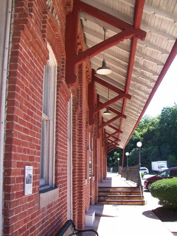The Mount Airy Station and Marker. Click for full size. The Mount Airy Station and Marker image. Click for full size.