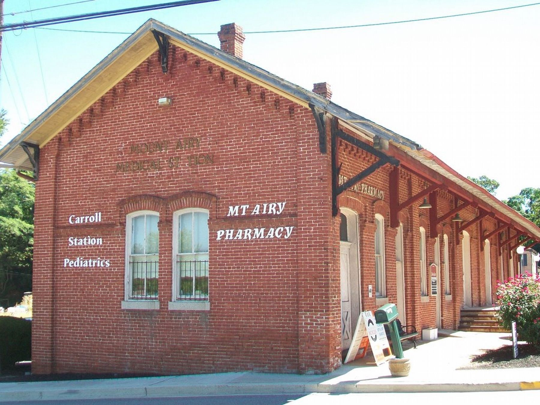 The Mount Airy Station and Marker. Click for full size. The Mount Airy Station and Marker image. Click for full size.