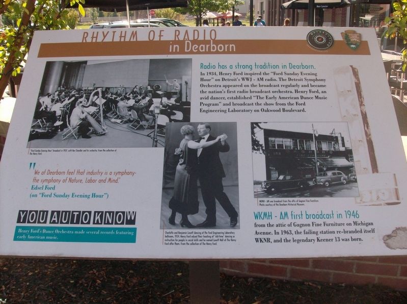 Rhythm of Radio in Dearborn Marker. Click for full size. Rhythm of Radio in Dearborn Marker image. Click for full size.