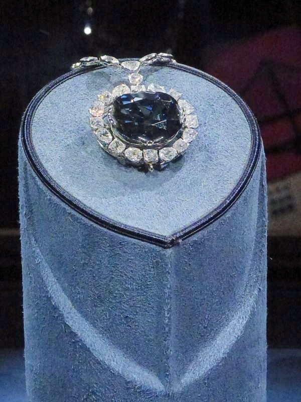 The Hope Diamond<br>45.52 carats<br>India image. Click for full size.