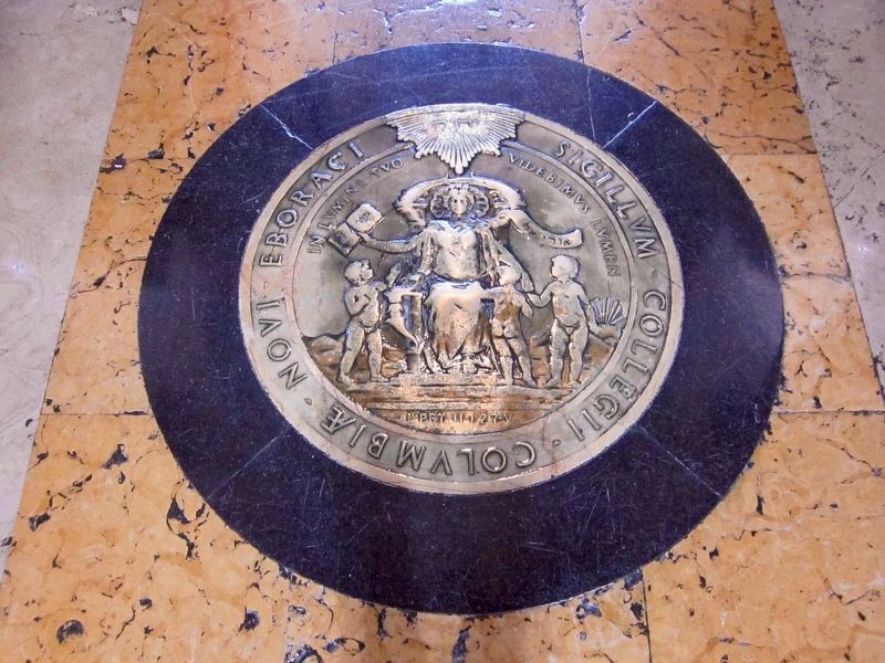 Low Memorial Library Interior - Columbia University Seal image. Click for full size.