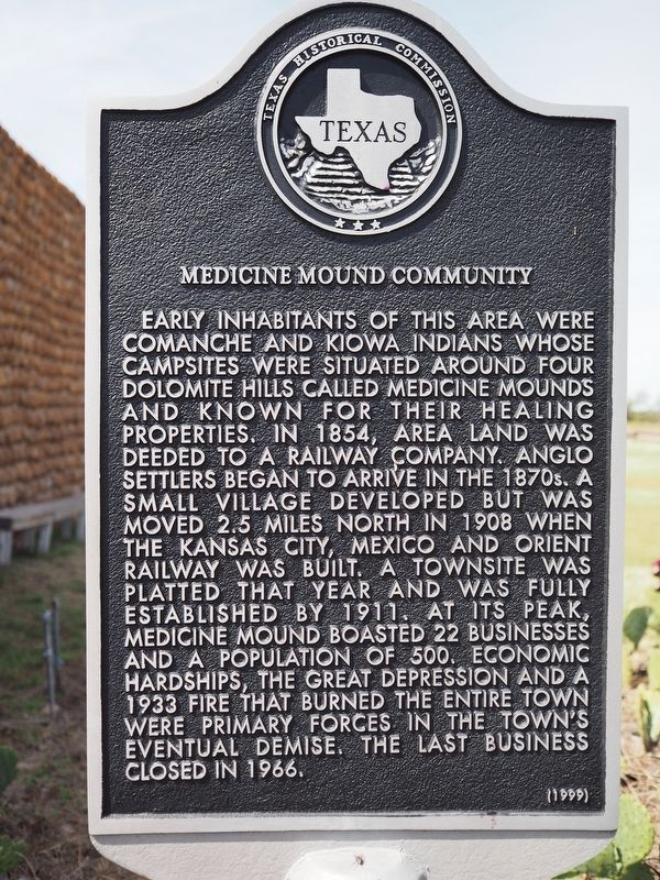 Medicine Mound Community Marker image. Click for full size.