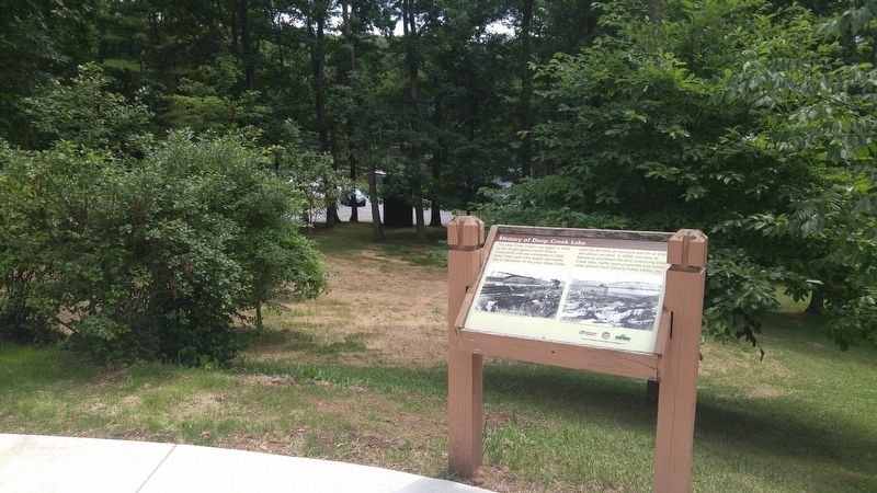 History of Deep Creek Lake Marker image. Click for full size.