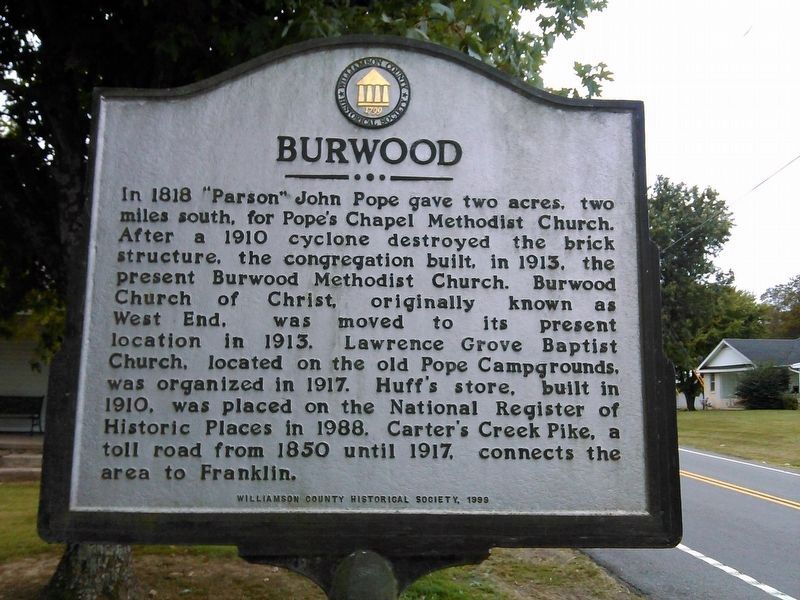 Burwood Marker image. Click for full size.