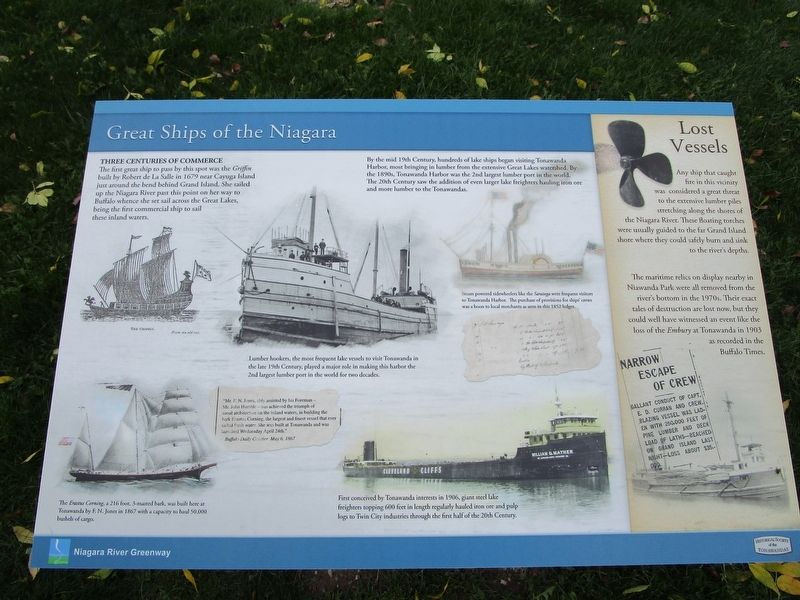 Great Ships of the NIagara Marker image. Click for full size.