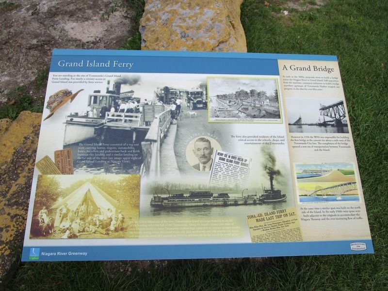 Grand Island Ferry Marker image. Click for full size.