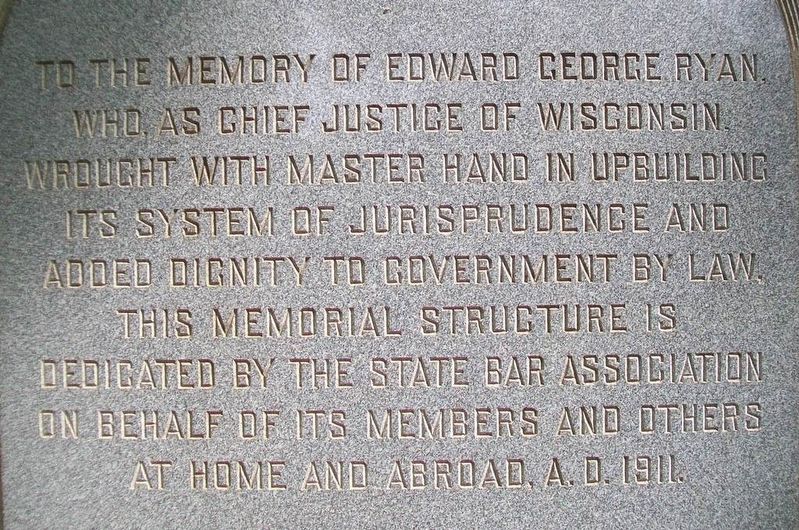 Edward George Ryan Monument Dedication image. Click for full size.