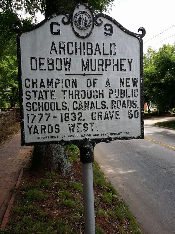 Archibald Debow Murphey Marker image. Click for full size.