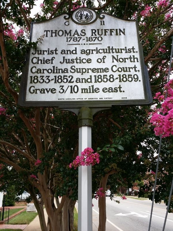 Thomas Ruffin Marker image. Click for full size.