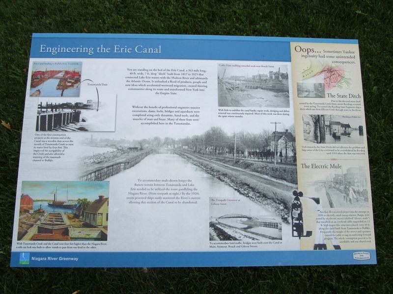 Engineering the Erie Canal Marker image. Click for full size.