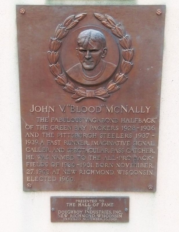 John V. "Blood" McNally Marker image. Click for full size.