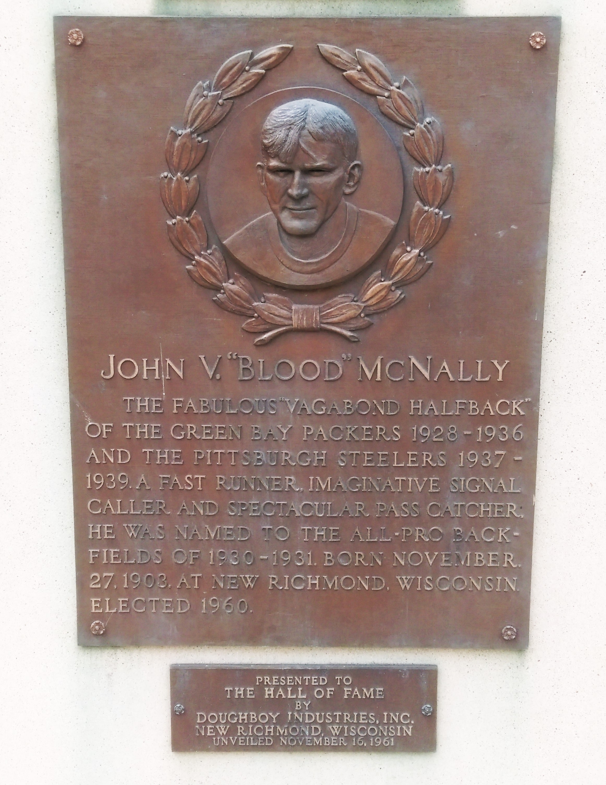 John V. "Blood" McNally Marker