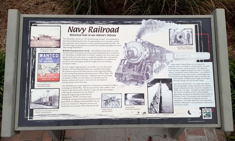 Navy Railroad Marker. Click for full size. Navy Railroad Marker image. Click for full size.