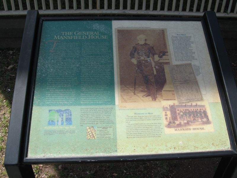 The General Mansfield House Marker image. Click for full size.