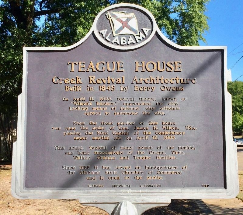 Teague House Marker image. Click for full size.