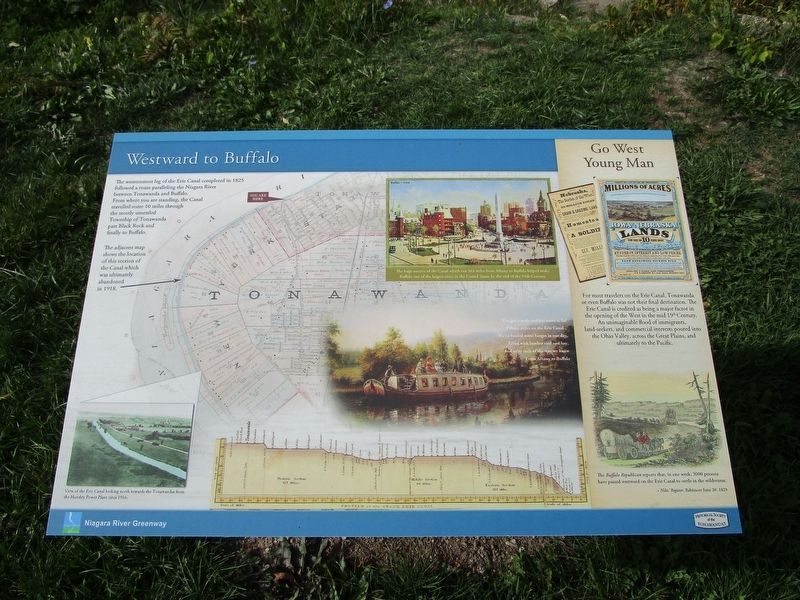 Westward to Buffalo Marker image. Click for full size.