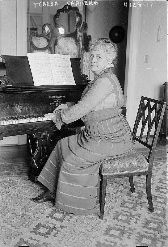 María Teresa Carreño García de Sena (1853-1917). Click for full size. María Teresa Carreño García de Sena (1853-1917) image. Click for full size.