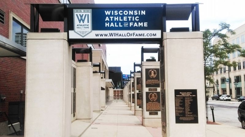 Wisconsin Athletic Hall of Fame image. Click for full size.