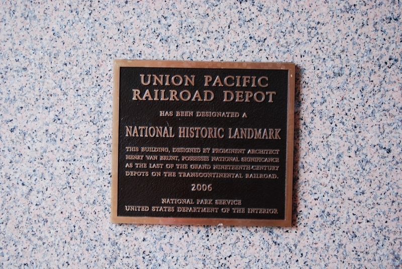 Union Pacific Depot Marker image. Click for full size.