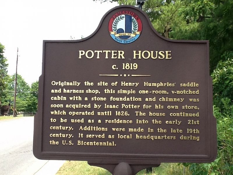 Potter House Marker image. Click for full size.
