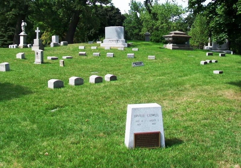 Orville Cadwell Marker image. Click for full size.