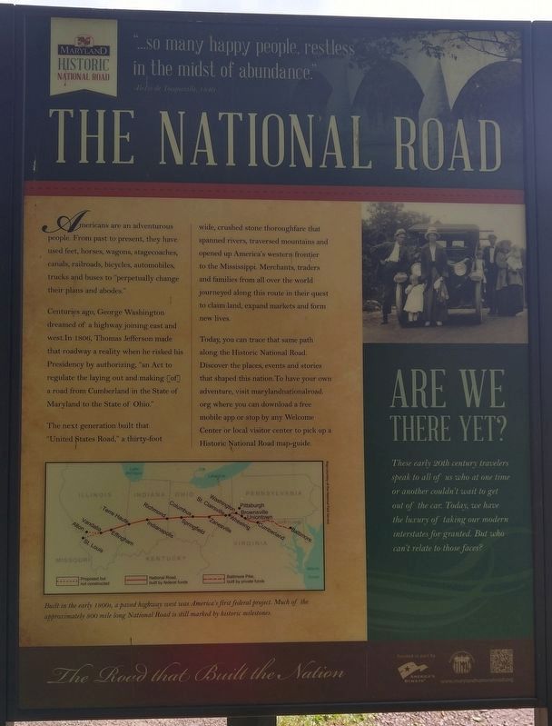 Mountain Maryland Gateway to the West Marker. Click for full size. Mountain Maryland Gateway to the West Marker image. Click for full size.