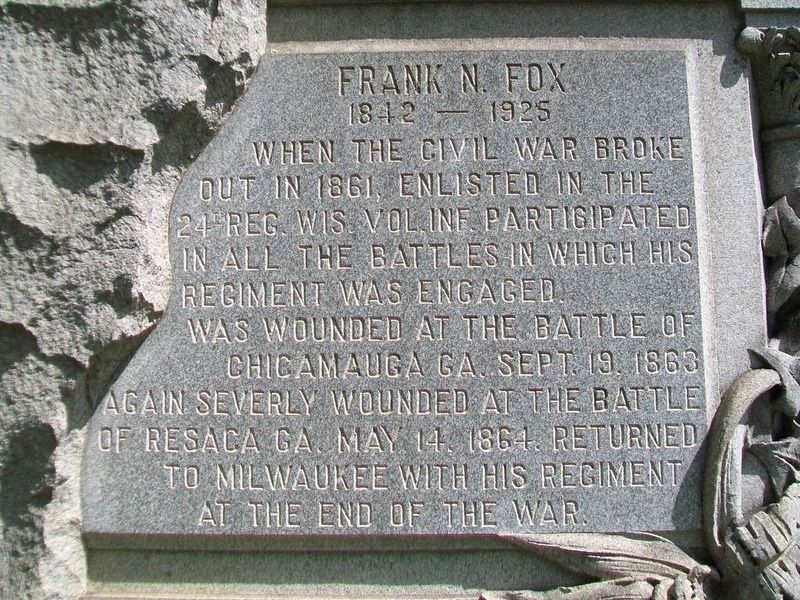 Frank N. Fox Marker image. Click for full size.