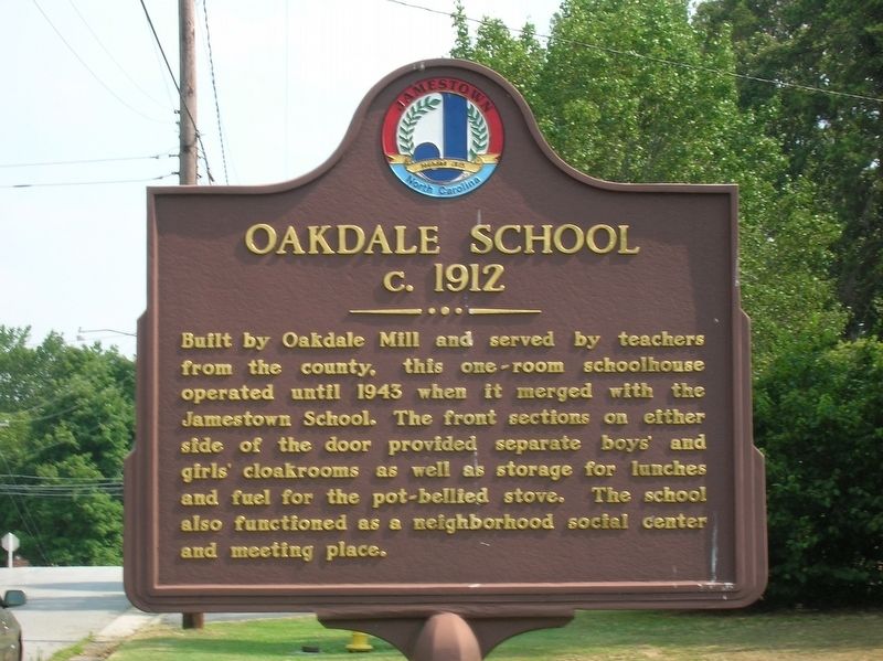Oakdale School Marker image. Click for full size.