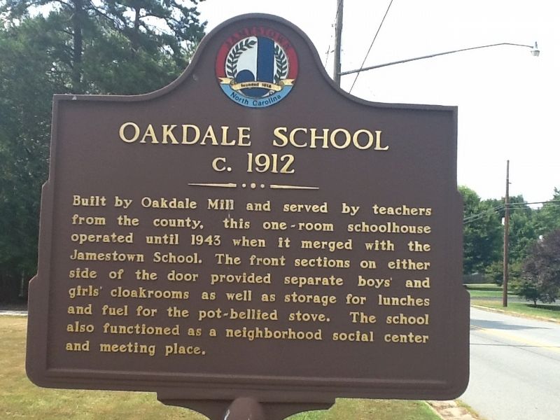 Oakdale School Marker image. Click for full size.
