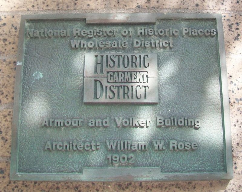Armour & Volker Building Marker image. Click for full size.