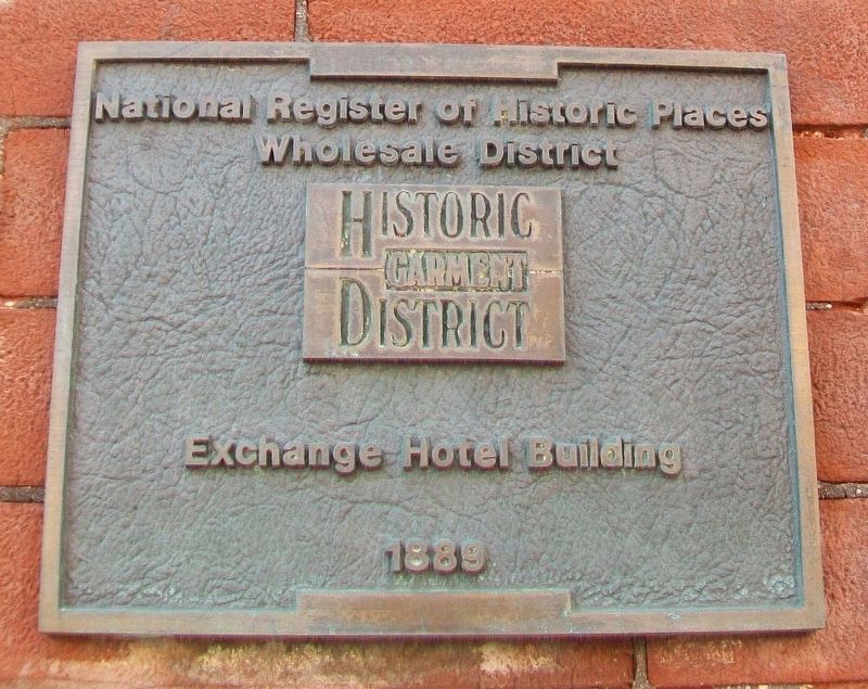 Exchange Hotel Building Marker image. Click for full size.
