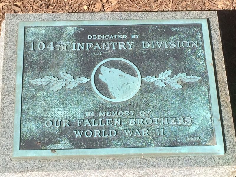 104th Infantry Division Marker image. Click for full size.
