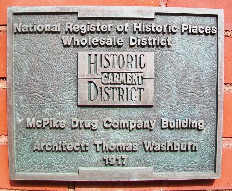 McPike Drug Company Building Marker image. Click for full size.