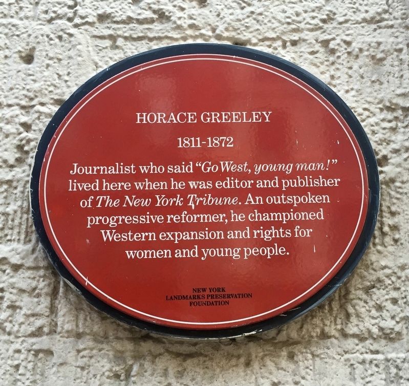 Horace Greeley Marker image. Click for full size.