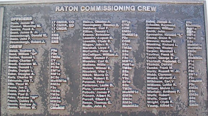 U.S.S. Raton (SS 270) Crew image. Click for full size.