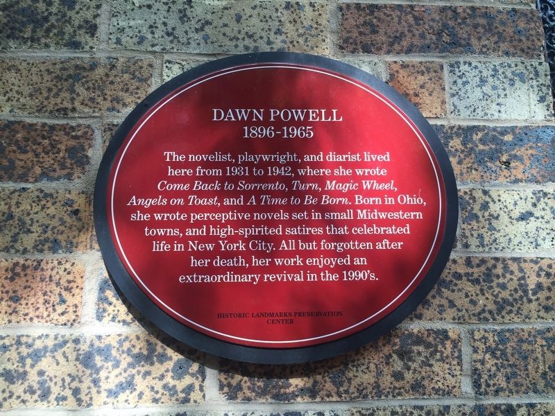 Dawn Powell Marker image. Click for full size.