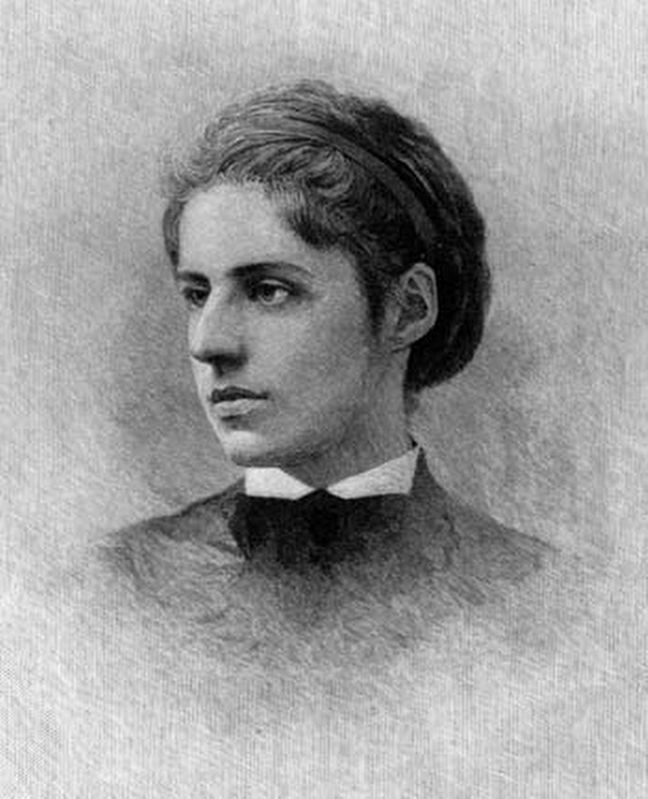 Emma Lazarus Marker. Click for full size. Emma Lazarus Marker image. Click for full size.