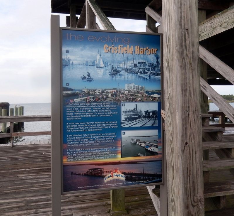 The Evolving Crisfield Harbor Marker image. Click for full size.