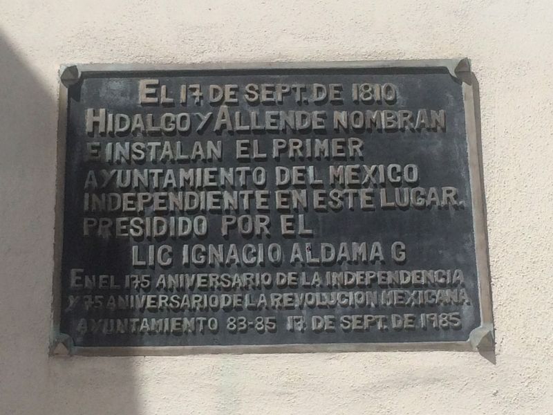 First Independent Municipality of Mexico Marker. Click for full size. First Independent Municipality of Mexico Marker image. Click for full size.