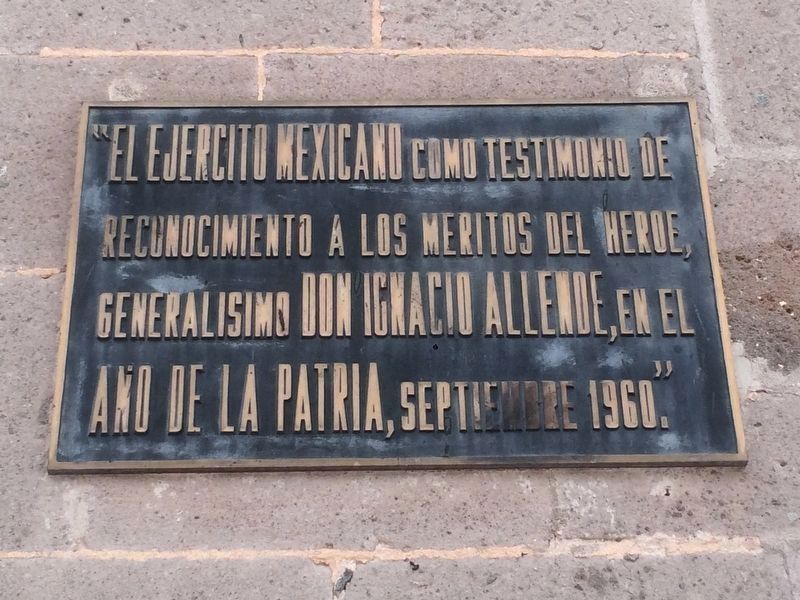 An additional Birthplace of Ignacio Allende Marker image. Click for full size.